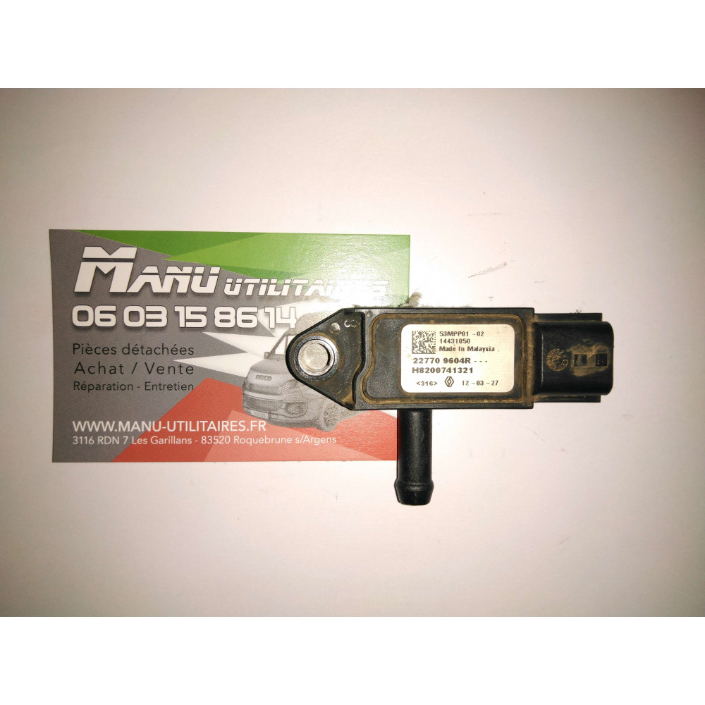 Capteur de pression gaz échappement Master Movano 03-10 Ref : 227709604R