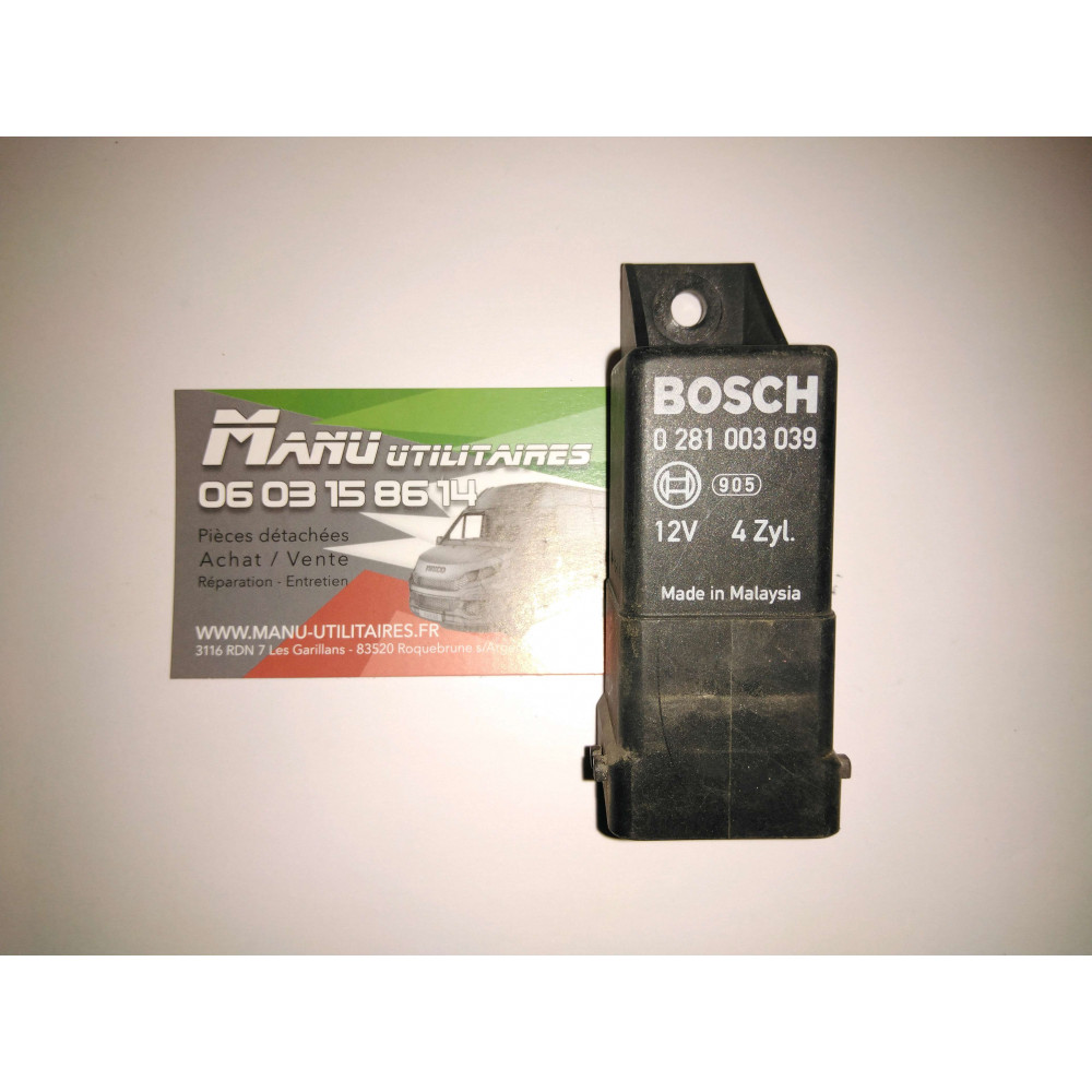 Relais bougies de préchauffage Iveco/Boxer 06-12 Ref : 0281003039
