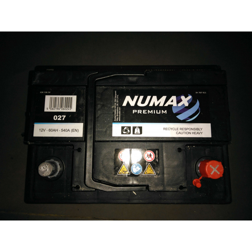 Batterie NUMAX 12V 60AH 540A Ref : ECOBAT