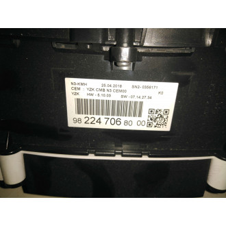 compteur Jumpy III 2.0 HDI 16V 2018 Ref : 982247068000
