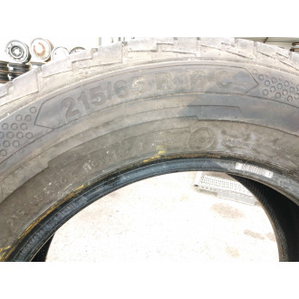 2 Pneus Continental 215/65 R16C  Ref : 