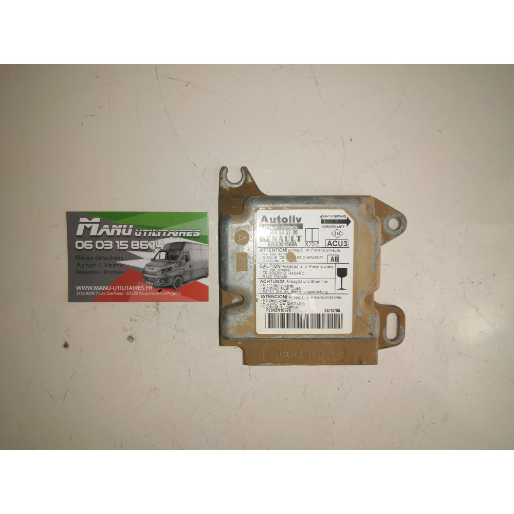Contrôle Airbag Master Movano 03-10 Ref : 8200381668A
