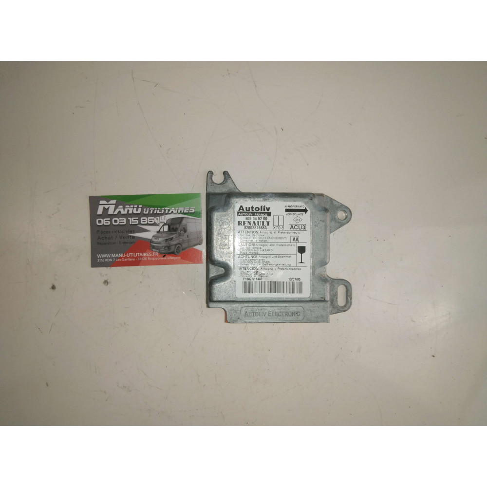 Contrôle Airbag Master Movano 03-10 Ref : 8200381668A