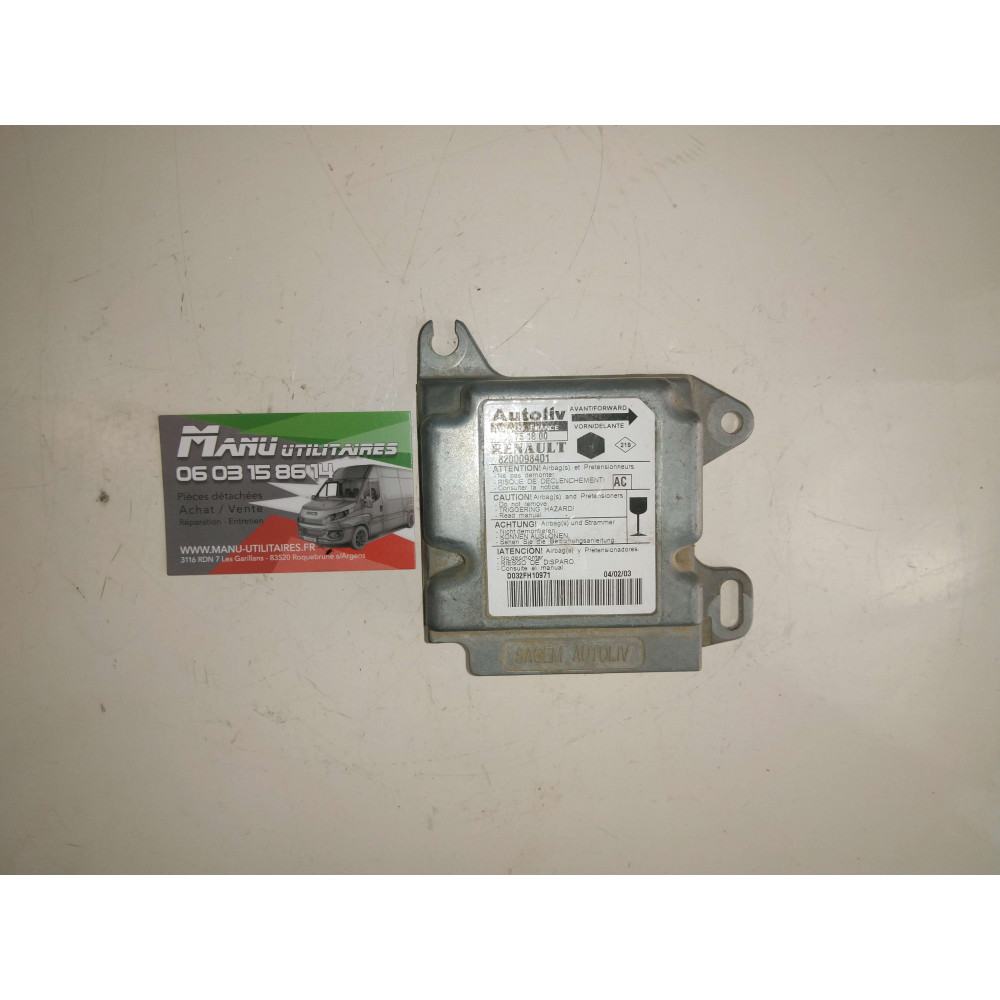 Contrôle Airbag Kangoo 97-03 Ref : 8200098401